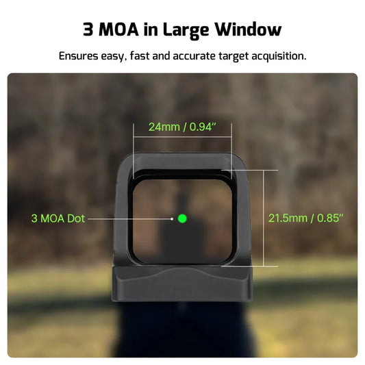 OLIGHT OSIGHTGN Osight 3 MOA with Magnetic Charging Cover - Green 3 MOA Dot