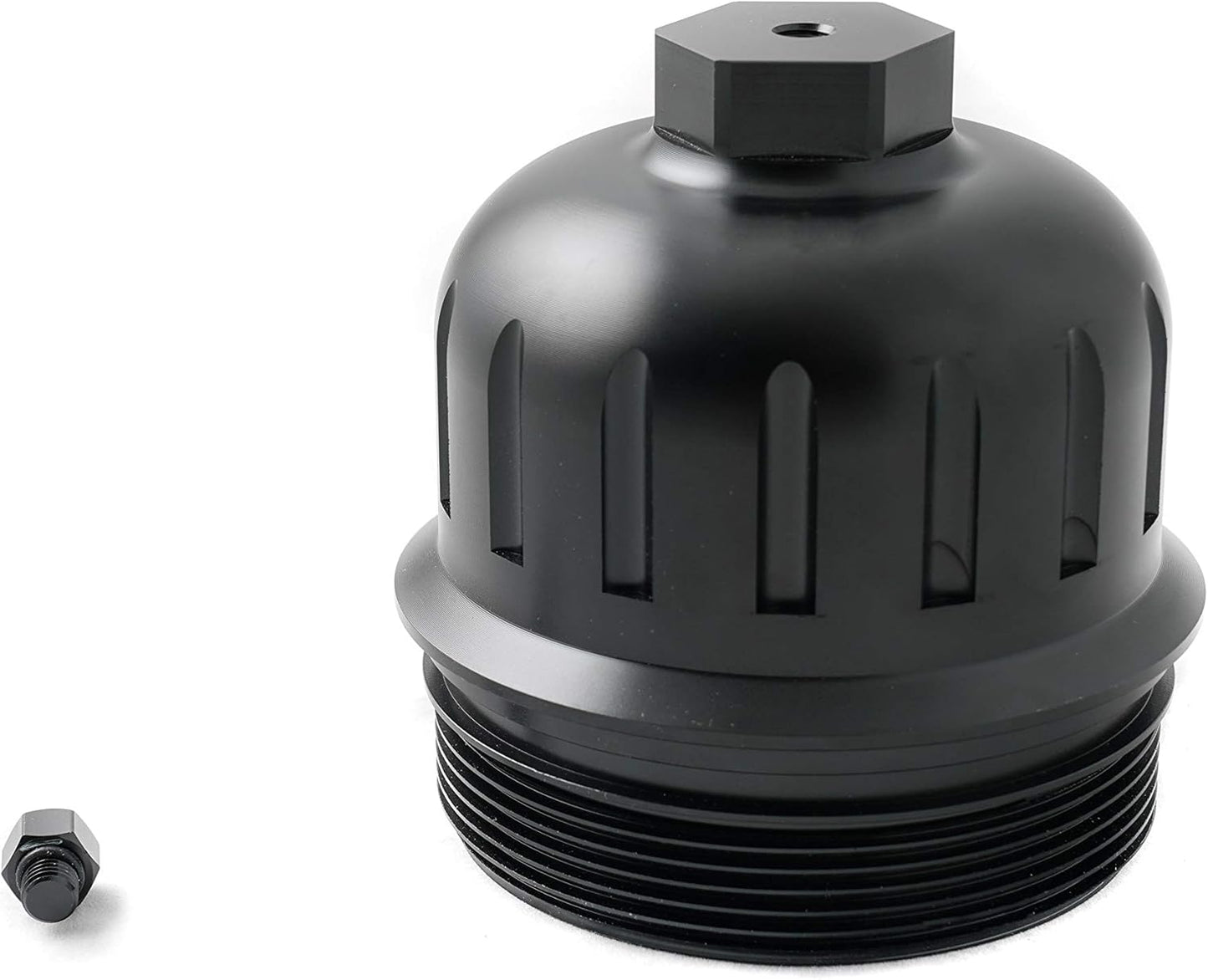 Rudy's Black Billet Fuel Filter Housing Cap For 2017-2019 Chevy/GMC 6.6L L5P Duramax