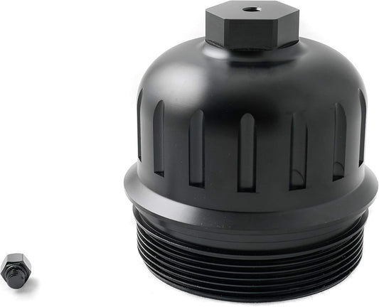 Rudy's Black Billet Fuel Filter Housing Cap For 2017-2019 Chevy/GMC 6.6L L5P Duramax
