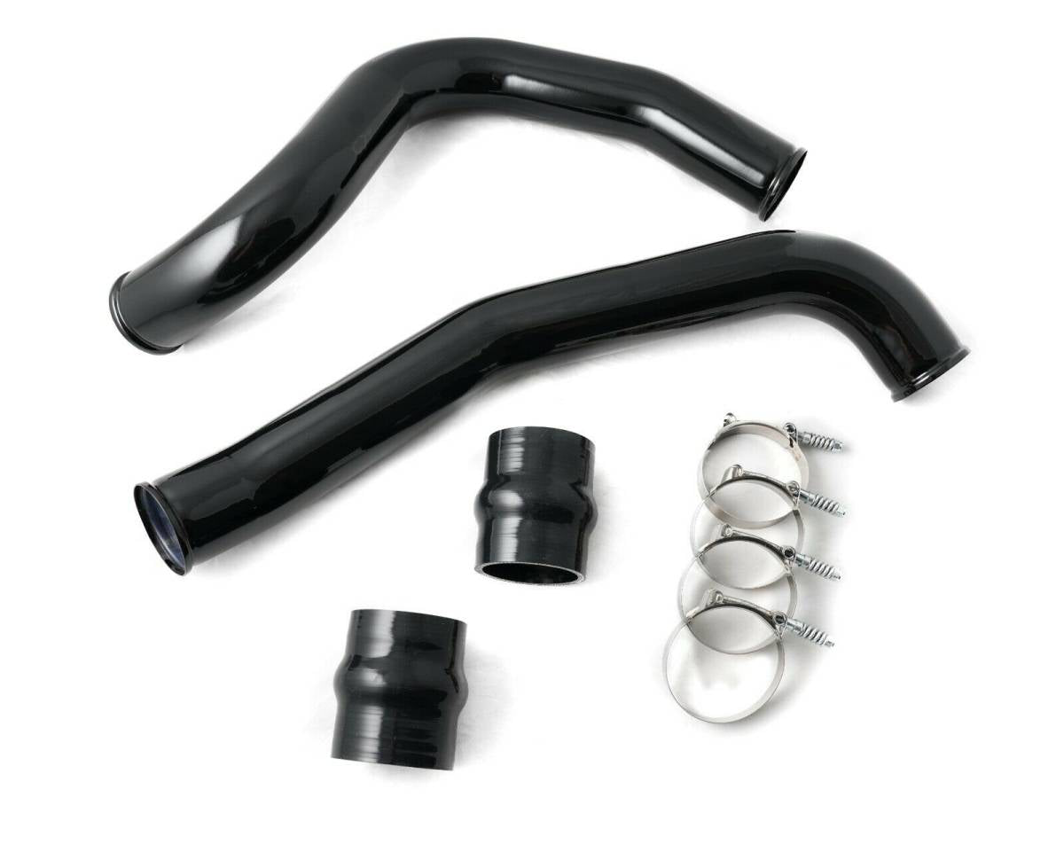 Rudy's Black Aluminum Hot & Cold Side Intercooler Pipe & Boot Kit For 99.5-03 7.3 Powerstroke