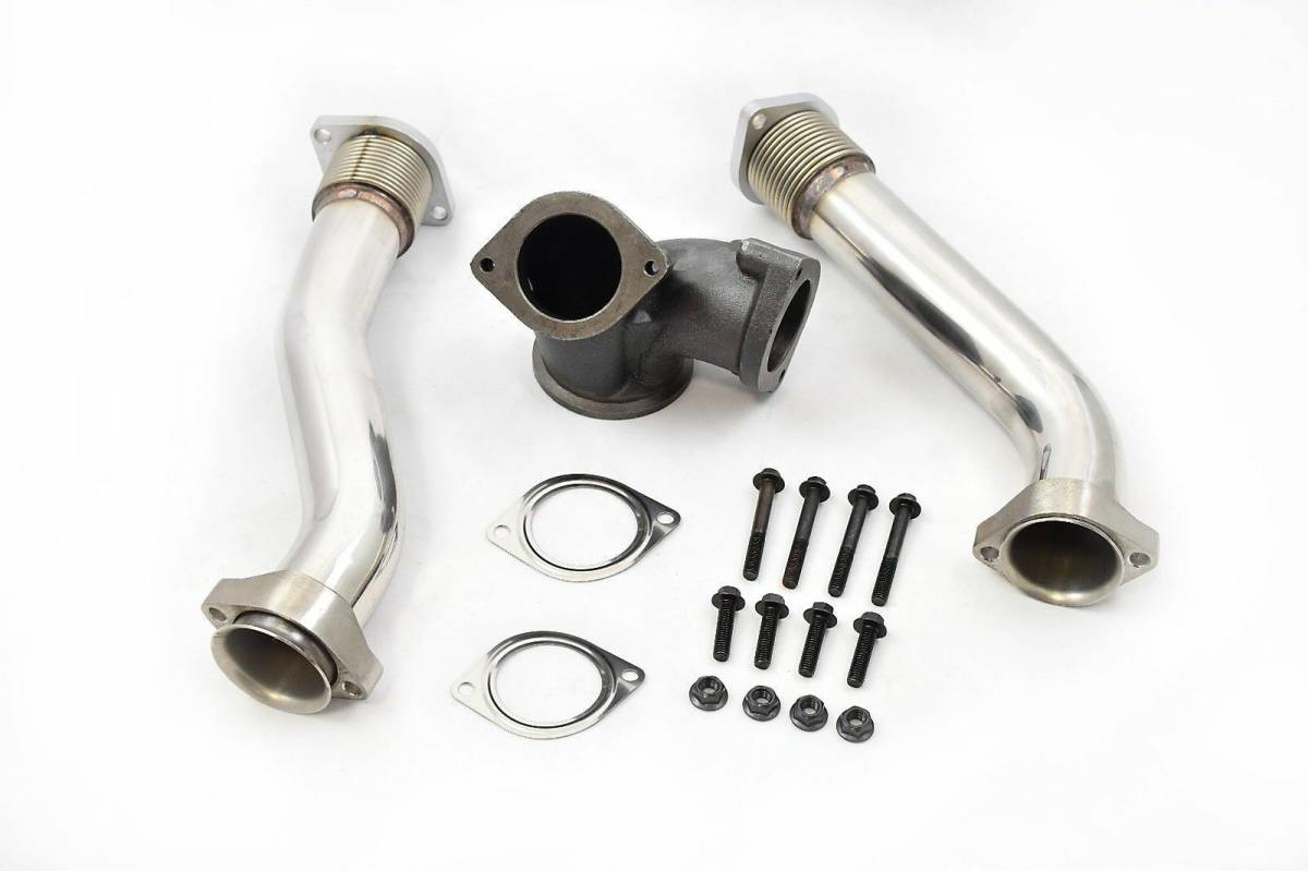Rudy's Polished Replacement Turbocharger Up Pipe Kit For 99.5-03 7.3 Powerstroke