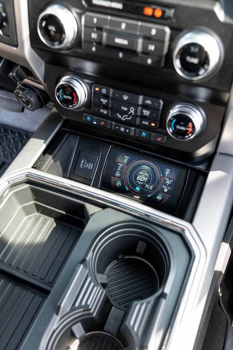 Rudy's Center Console Tray Mount & Edge CTS3 Insight For 2017-2022 Ford F-150/F-250/F-350