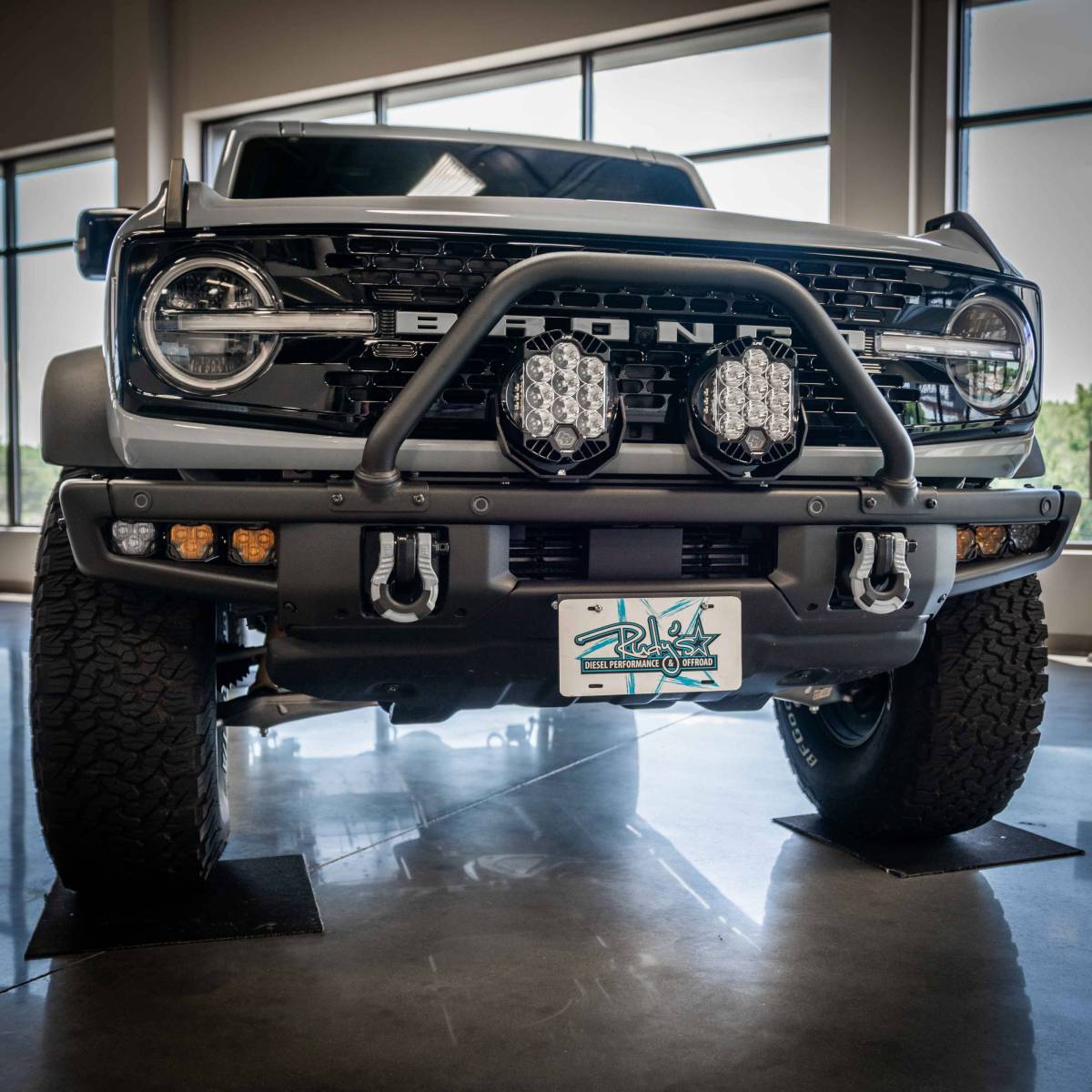 Rudy's Front License Plate Mount for 2021-2025 Ford Bronco With Modular Front Bumper