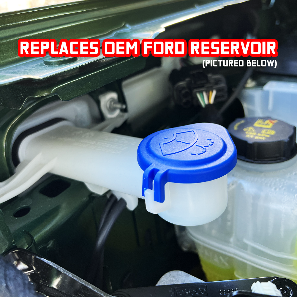 Rudy's Raw Aluminum 2021-2025 Ford Bronco Replacement Washer Fluid Reservoir
