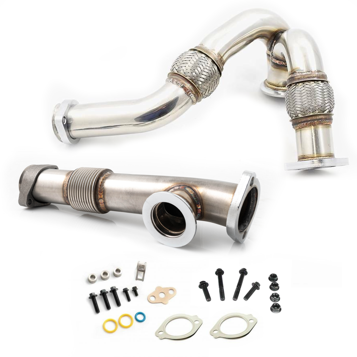 Rudy's Y-Pipe & Passenger Side Up Pipe For 2004.5-2007 Ford 6.0L Powerstroke
