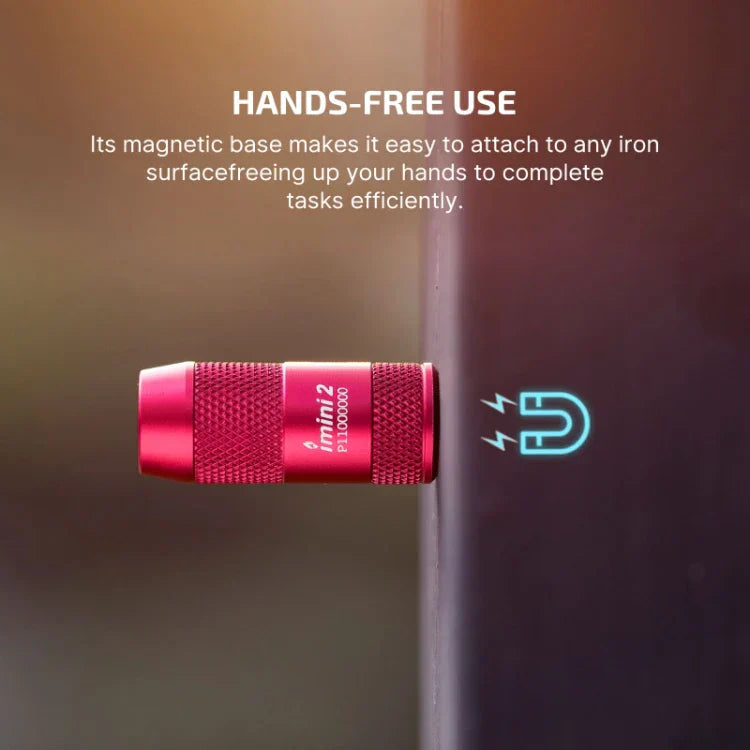OLIGHT IMINI2PR imini 2 Rechargeable Mini Flashlight - Passionate Red