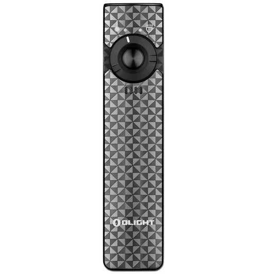 OLIGHT ARKFELDPWGMGCW Arkfeld Flat Flashlight with Green Laser & White Light - Pinwheel Gunmetal Grey