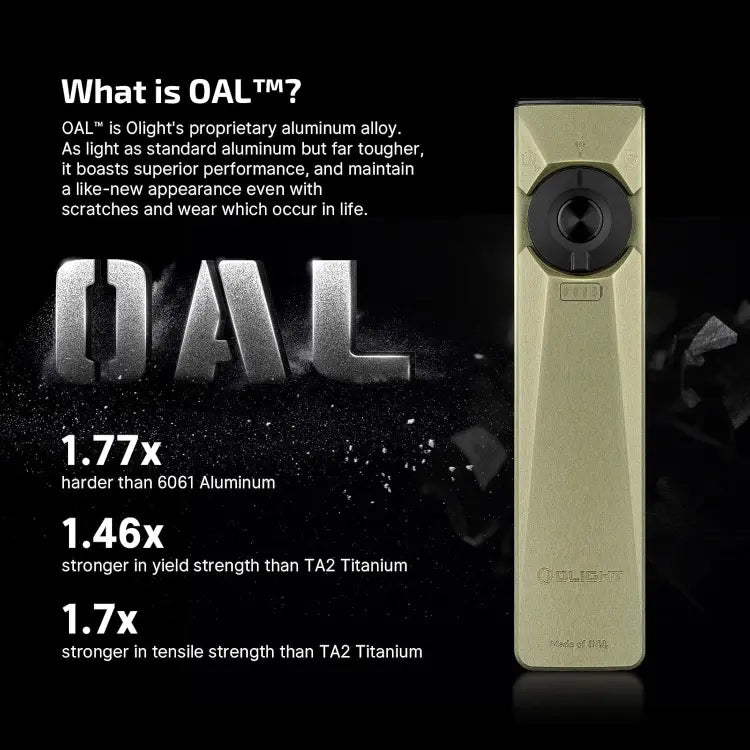 OLIGHT ARKFELDULTRAOLG Arkfeld Ultra 3-in-1 EDC Flashlight with O-aluminum Material - Olive Green CW(5700K~6700K)