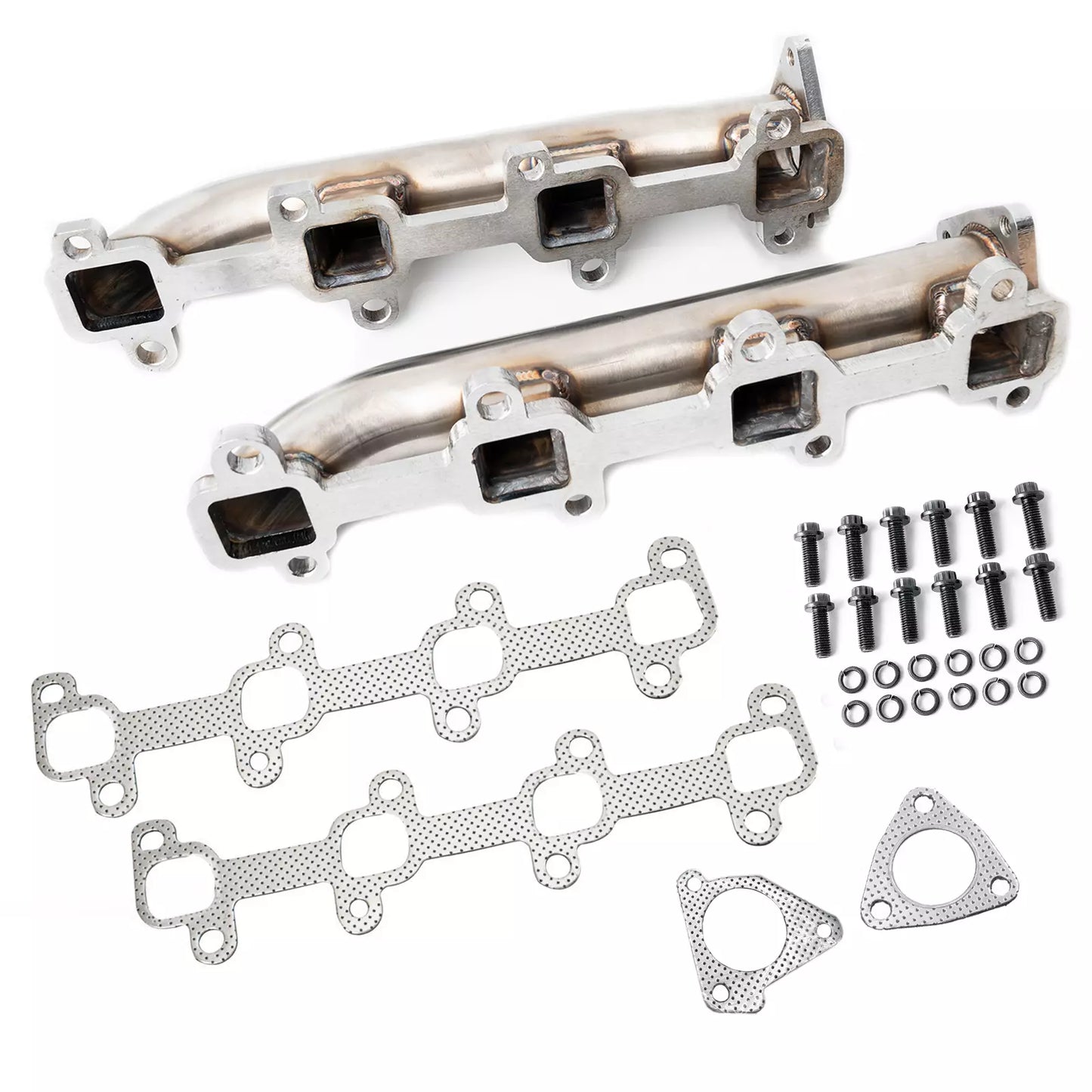Rudy's Stainless Performance Exhaust Manifold Kit For 2001-2016 GM 6.6L Duramax